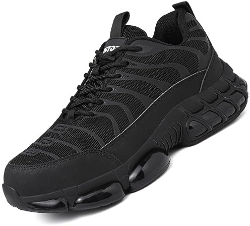 Safety Trainers Men Steel Toe Cap Trainers Safety Shoes for Women Lightweight Work Boots Non-Slip Industrial Protective Composite