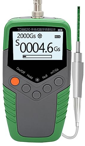 RANRAO Digitales Gauß-Messgerät Oberfläche Magnetfeldmessgeräte, Permanentmagnet Gauss-Messgerät Handheld Digital Für Tesla Meter, 5%