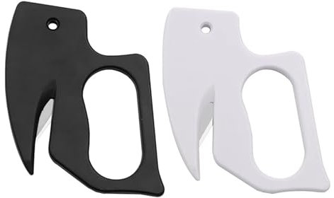 Shulemin 2Pcs Papier Schneiden Werkzeuge Mehrzweck Brieföffner Weihnachten Papier Cutter Last Cutter Kraftpapier Rollenschneider Papier Cutter Geschenk Paket Cutter Werkzeuge Schwarz & Weiß 2pcs