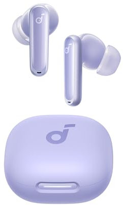 soundcore P40i by Anker, Noise Cancelling Wireless Earbuds, Adaptive Noise Cancelling to Environments, Heavy Bass, 60H Playtime, 2-in-1 Case and Phone Stand, IPX5, Wireless Charging, Bluetooth 5.3