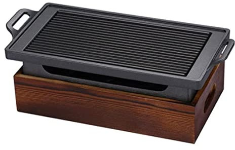 GTOULHH Barbecue a Carbonella Griglia per Barbecue Portatile Griglia per Barbecue Griglia per Barbecue A Carbonella Utensili da Cucina Antiaderenti Grill Barbecue Portabile(35x21cm)