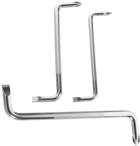 DOITOOL Tournevis Coudé Coudé À Tête Plate 3 Pièces Avec Conception En Z Pour Les Espaces Restreints