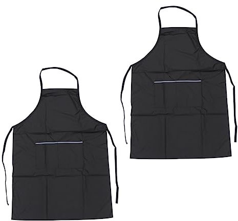 Housoutil Haarschneideschürze 2 Stück Polyester Schutzkleidung Friseurschürze Mit Tasche Frisör Umhang Für Salon Und Haarstyling