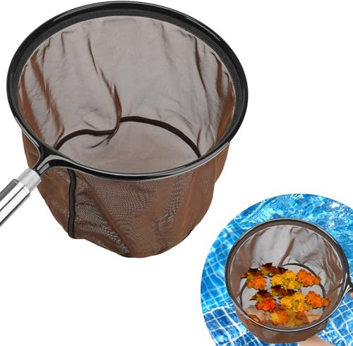 HOICATED Heavy Duty Skimmer Net with Metal Frame – Strong Mesh Pool Net for Cleaning, Pond Skimming, Fishing, and Debris Removal – Not Include Pole