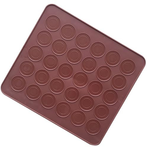Van Der Linn Silicone Macaron Macaroon Mat 30 48 Circles Muffin Mould Oven Baking Mold (26x29cm (30 Circles))