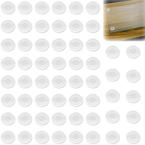 Lot de 60 ventouses en caoutchouc, patins antidérapants, picots non adhésifs, espaceurs de table pour meubles en verre et acajou