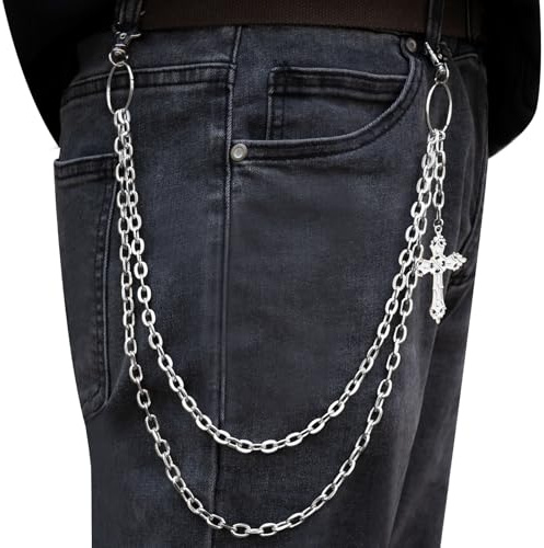 Miglaja Wallet Chain - Pants Chain, Jeans Chain for Men Women, Pocket Punk Trousers Belt Chains for Biker Heavy