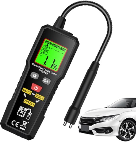 Generico Tester di umidità Fluido Freno automobilistico - Checker di qualità 'Olio retroilluminato Digitale | Rilevamento rapido Contenuto d'Acqua per sistemi Idraulici | Strumento diagnostico