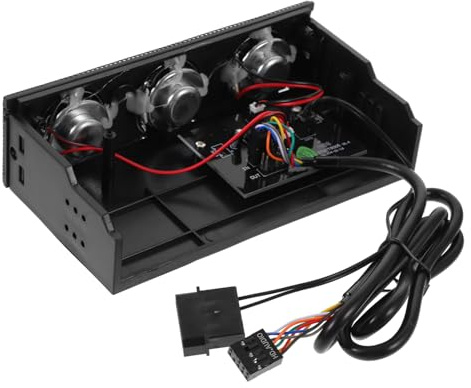 Homoyoyo Altoparlante Stereo Surround per Computer Nero Pannello Frontale, Suono Delicato, Materiali ABS e Magnete per Uso Musicale e Accessorio PC