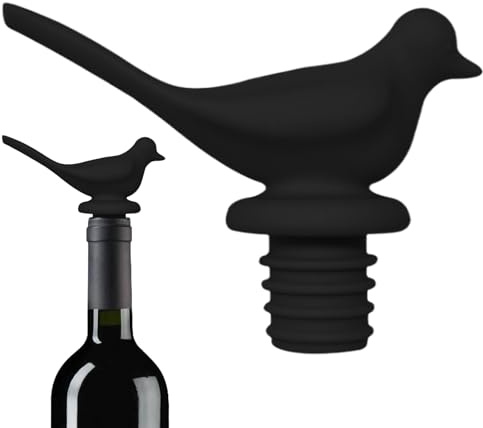 Vinstopp,3D Fågel Design Tätslutet Lock | Silikon Champagne Propp | För Champagne Sprit Drycker Öl Bar Fest Förvaring Fräschöhet