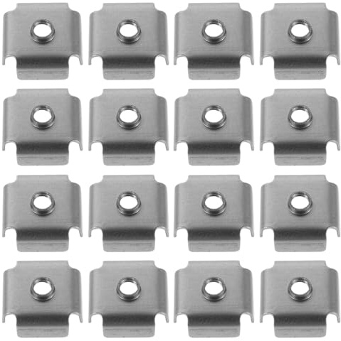 POPETPOP 200 Écrous à Souder Filetés M6 en Tôle D’acier pour Tubes Carrés 25x25 Mm – Inserts Métalliques Internes pour Réparation Industrielle et Assemblage de Meubles Robustes