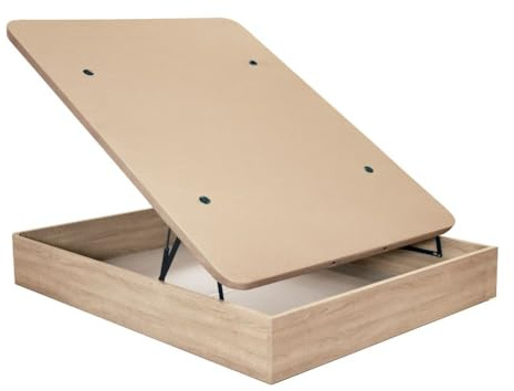 Buyqualia Canapé abatible de Apertura Frontal con Gran Capacidad de almacenaje (90/105/135/150) Patas Redondeadas, Base tapizada y bisagras de Alta poténcia (Cambrian, 150x190) | Gran Capacidad de Almacenaje, Patas Redondeadas, Base Tapizada, Bisagras de Alta Potencia