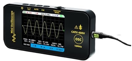 NUEVOS osciloscopios digitales portátiles OT3, frecuencia de muestreo 48 bits, ancho banda analógico 10 MH/z, compatibilidad con actualización firmware y almacenamiento formas onda(OT3 Alligator Clip)