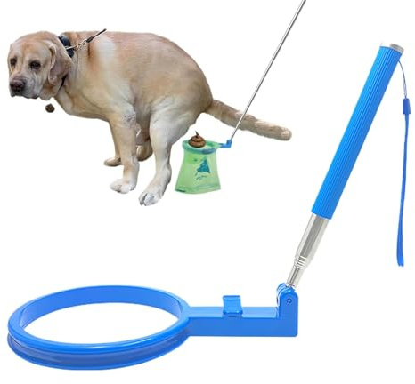 Hundbajs-fångarverktyg, utdragbart handtagsplockare för enkel rengöring, vikbar design för utomhusäventyr, hundparkpromenader, resor och bekvämlighet