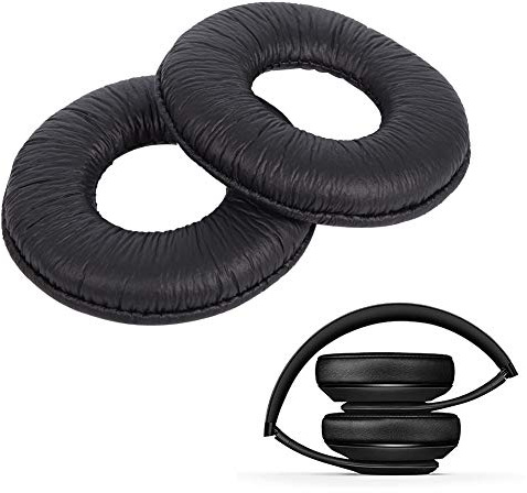 Vbestlife Almohadillas de Repuesto para los oídos, 1 par de Almohadillas para Auriculares de Cuero + Espuma mejoradas para los Auriculares MDR-ZX110 V150 V250 V300