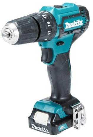 Makita 12V Max 2Ah Lithium HP333DSAJ Impact Screwdriver, 10mm, 28Nm, Black, Cordless, Rechargeable, LED, Ergonomic Grip, Variable Speed, Drill