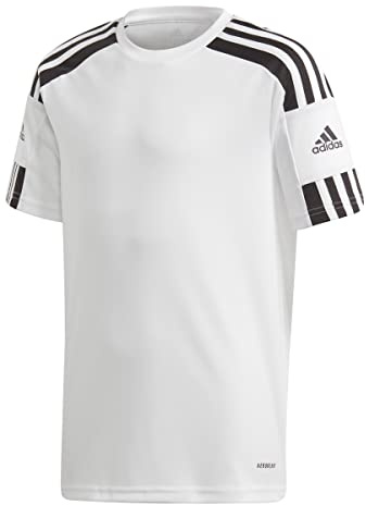 adidas Jungen Squadra 21 Jersey, White / Black, 5-6 Years