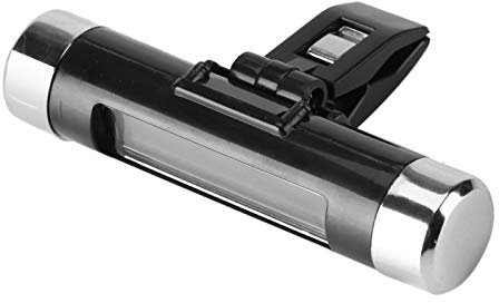 Mini Digital Hintergrundbeleuchtung LCD-Display Auto Uhr Thermometer Thermometer Auto Uhr Monitor Clip-on Truck Auto(Weiß)