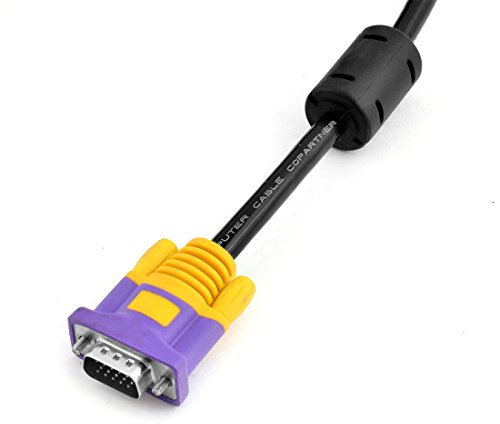 Ruilogod HD 15Pin macho a macho M/M VGA Monitor Cable de extensión Cable 15m 50 pies