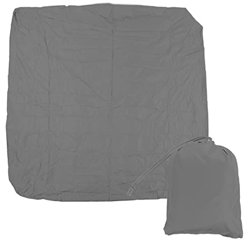 Cuadrada, cubierta exterior, cubierta impermeable SPA, 190 tafetán de poliéster revestido de plata, resistente a la intemperie (231 x 231 x 30 cm/90,9 x 90,9 x 11,8 in), color gris