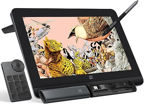 XPPen Artist Pro 16 Gen2 2.5K 16 inch QHD Drawing Tablet with Full Laminated Anti-Glare Screen 16384 Pressure Levels X3 Pro Battery-Free Stylus 159% sRGB Tilt Graphic Drawing Tablet with Mini Keydial