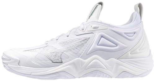 Mizuno Wave Momentum 3 Women's Volleyball Shoe, Scarpe da pallavolo Donna, Bianco Argento, 36 EU