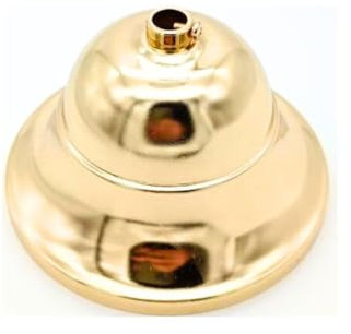 Rosone in metallo Oro lucido D.90mm coppetta copri fili per lampadari a soffitto e sospensioni