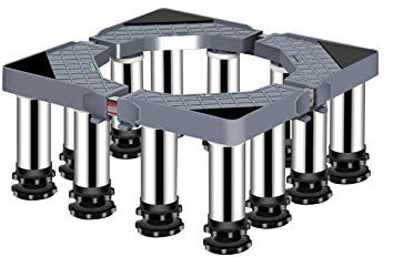 Base de lavadora para evitar rayones, abolladuras, refrigerador, bandejas de piso, antivibración, telescópico, largo/ancho, 40-65 cm, soporte para secadoras, cocinas, refrigeradores, congeladores, a