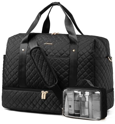 LOVEVOOK Travel Bag for Women Duffle Bag with Cosmetic Bag&Shoe Compartment