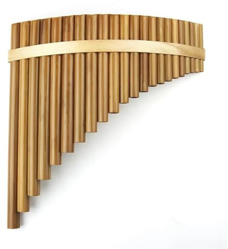 Handgefertigte Panflöte Aus Holz Und Bambus, 22 Pfeifen, Holzblasinstrumente(R)