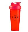 The Lux Brand Protein Shaker Bottle, [2025 upgraded] Stainless Steal Mixer Ball included, Suitable for Mixing Powdered Shakes, BPA free (Red, 600ml)