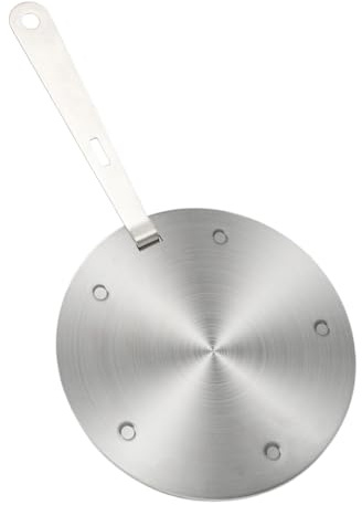 FOGARI Induktionsadapter 20 cm, Abnehmbarer Isoliergriff, Ändert Nach Gebrauch Nicht Die Farbe,Induktion Adapterplatte,Wärmediffusor für Kaffeemaschinen und Kochutensilien (20cm)