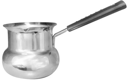 SiaBiced Cafetera turca de Acero Inoxidable para Calentar Leche y Preparar té, 391 Ml