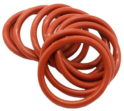 VMQ O-ring, 2,62 mm x 20,29 mm x 25,53 mm, röd gummi-O-ring, 50 st