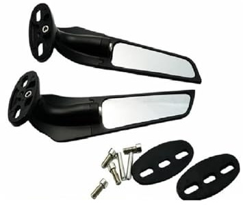 Motorrad-Rückspiegel Für YZF R6 R1 R25 R3 R125 R15 Motorrad Wind Flügel Einstellbare Rotierenden Rückspiegel(Small Sight Glass)