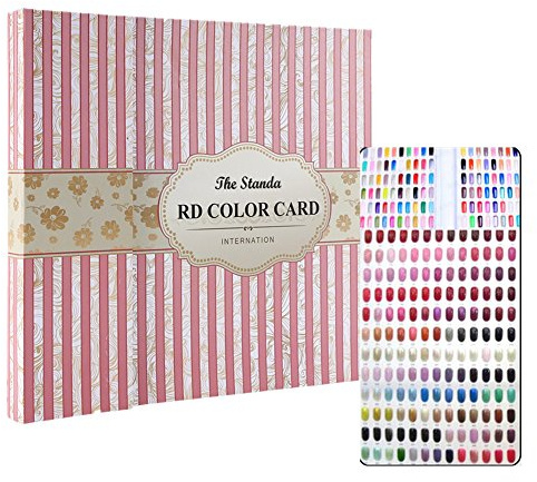 120 Color Nail Art Display Color Chart Book Display Salon Color Gel Nail Polish Pattern Designs Nail Art Tips Storage Tools Nail Practice Card Design Board