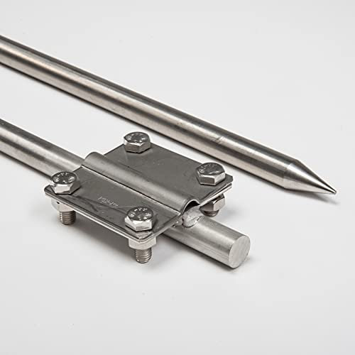 Tiefenerder Erder Erdung Staberder Ø16 1,5m V4A nach DIN EN 62561 mit Klemme