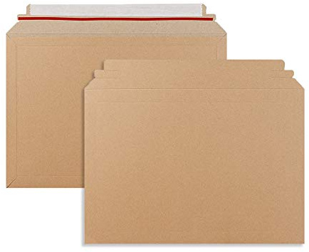 A3/C3 || 321x467mm || AKAR Capacity Book Mailers Cardboard mailers Letter Envelopes A3 Cardboard envelopes Peel & Seal Postals Mailers for Royal Mail Medium Parcel Posting Card Envelopes (Pack of 10)