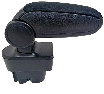 Flexzon 207 - Reposabrazos de coche y set de montaje para tela, color negro