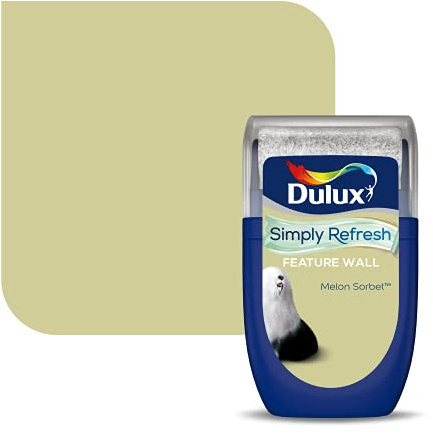Dulux Simply Refresh Feature Wall Matt Emulsion Paint - Melon Sorbet - 30 ml (Pack of 1), Tester, 5569266