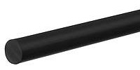 USA SEALING ZUSA-RC-1541 High Temperature Silicone Cord Stock, 50A, 0.500 CS, 25 ft. Long,Black