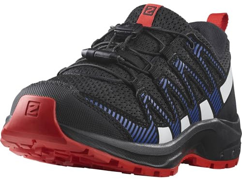 Salomon XA Pro V8 Unisex Kinder-Multisportschuhe, Outdoor-bereit, Grip in jedem Gelände, Sportlicher Look, Black, 35