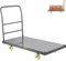 VEVOR Plattformwagen 907 kg Tragkraft Transportwagen, 125 mm Rollendurchmesser Lagerwagen, Ladefläche 1200 x 610 mm Lastenwagen Klappbar, Paketwagen mit Antirutschbeschichtung, Transportkarre Metall