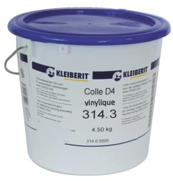 Colle vinylique D4 monocomposante KLEIBERIT 314.3 - seau 4,5kg - 314.3.0567