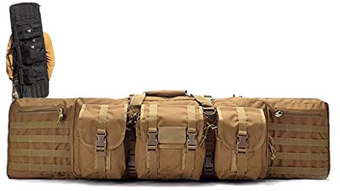 Taktischer Gewehrkoffer Gewehre Und Pistolentasche Pistole Airsoft Rucksack Waffentragetasche Doppelte Lange Waffentasche Für Jagd, Angeln B,140CM