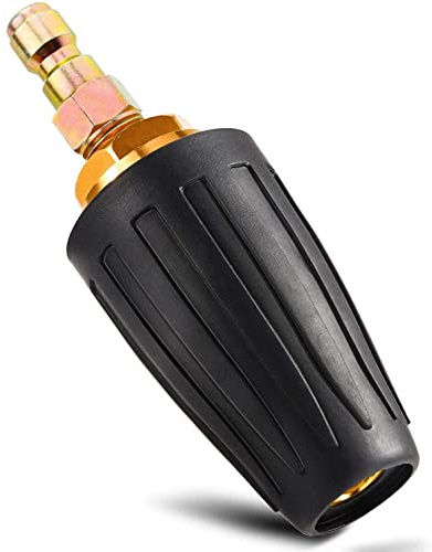 YUET Pressure Washer Accessories Rotating Turbo Nozzle, 3.0 GPM 3600 PSI 035 Rotating Spray Turbo Nozzle Gun 1/4 Quick Connect, Pressure Washer Cleaner Gun Nozzle Accessory (Nozzle)
