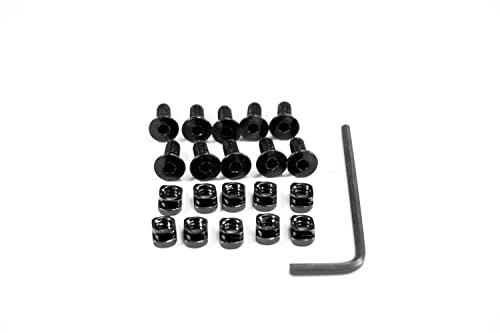 MLOK Compatible Rail Mount Screws and Nuts (10-24, 10)