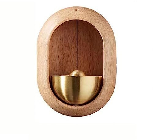 WOFDALY Windspiel Holz Klangspiel,Ladenbesitzer Glocke Für Türöffnung Magnetische Holztürklingel Windspiel Für Kühlschrank, Für Heimdekoration Drinnen Draußen Balkon Garten,B