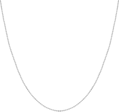 Happiness Boutique Damen Runde Kugelkette | Runde Edelstahl Halskette | Elegante Halskette ohne Anhänger | Modische Kugelkette | Wasserfeste Edelstahl-Kette in Gold - Rosegold, Silber