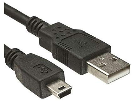 REY Cable Mini USB a USB para Carga y Transferencia de Datos, 12 cm